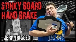 Drifting Handbrake Racing Simulator DIY  Stinkyboard Toilet Plunger amp Vasoline  Barnacules [upl. by Attenohs]