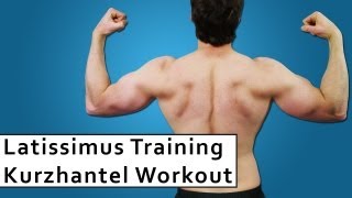 Rückentraining mit Kurzhanteln  Latissimus Trainingsplan [upl. by Edasalof]