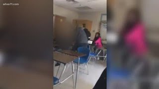 Student arrested after fight with teacher at Iroquois High [upl. by Adilen514]