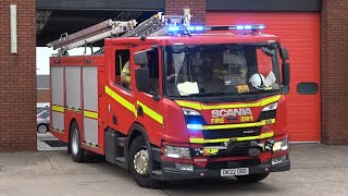 STATION BELLS  TWO TONES Wallasey First Pump Turnout To Automatic Fire Alarm  Merseyside FRS [upl. by Htebazila]