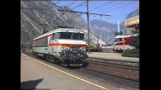 SNCF  CAB RIDE  La BB 7357 in corsa tra Saint Jean de Maurienne e Modane  Luglio 1996 [upl. by Forsyth966]