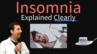 Insomnia Explained Clearly  Causes Pathophysiology amp Treatment [upl. by Canning]