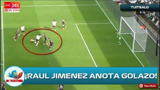 Raúl Jiménez sorprende al hacer un golazo de media vuelta con el Fulham vs Newcastle [upl. by Ainoyek158]