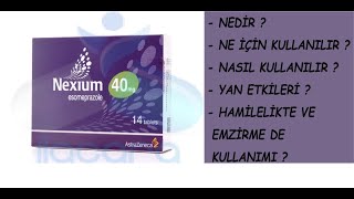 Nexium 40 mg Tablet Nedir Ne için kullanılır Nasıl kullanılır Yan etkileri nelerdir [upl. by Ydna]