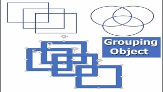 How to Grouping Shape or Object in Microsoft Word 2017 [upl. by Zola]