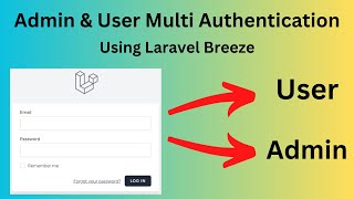 Admin amp User Multi Login System using Laravel Breeze  Laravel Blog Project Tutorial [upl. by Neilla]