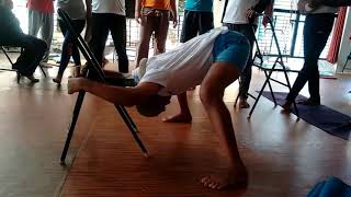 Swami Rudradev jis yoga class in rishikesh [upl. by Corell]