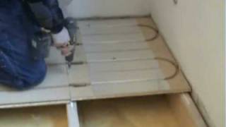 LK Wood 22 Underfloor Heating Install Demo [upl. by Annaili571]