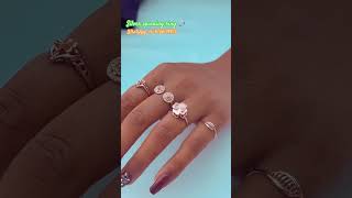 Silver designer rose gold spinning ring 😍 shorts viral youtubeshorts [upl. by Knighton]