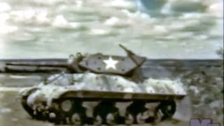 World War 2 Tank Destroyer Boot Camp Restored Color 1943 [upl. by Feriga]