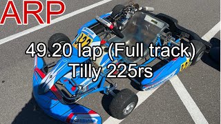 102123 TRAKsports Andersen Race Park best lap 4920 Tillotson 225RS T4 Praga kart [upl. by Gnues248]