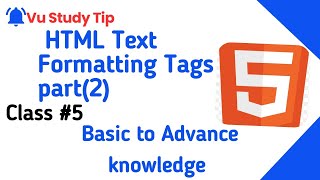 HTML Text Formatting Tags Part 2HTML Text Formatting MasteryPractical Align Superscript amp More [upl. by Aramaj]