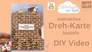 interaktive Drehkarte  Tutorial Der richtige Dreh von Stampin Up mal anders [upl. by Annauqahs]