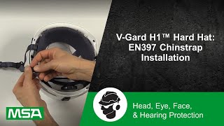 VGard H1™ Hard Hat EN397 Chinstrap Installation [upl. by Hessler474]