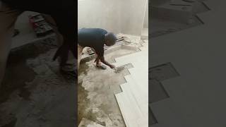 how to do herringbone tile flooring [upl. by Anaitat]