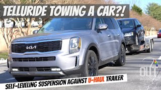 2022 Kia Telluride Towing Review 5000 Pound Test with UHaul Trailer [upl. by Eceinehs]