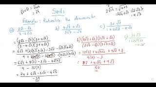 Surds and Complex numbers Rationalize and Conjugate [upl. by Rogovy]