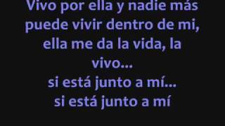 Vivo por ella LYRICS [upl. by Lucien47]