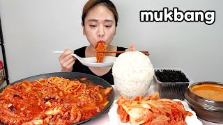 🔥맵고 통통한🐙낙지볶음에 소면 고봉밥 낙지비빔밥까지 한식 집밥 낙지볶음 먹방 Korean Food Spicy Stirfried Octopus Mukbang eating show [upl. by Hofmann]