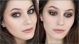 Easy Copper Smokey Eye  Chatty Tutorial [upl. by Arenat]