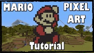 Minecraft Pixel Art Tutorial  Mario [upl. by Cortney]