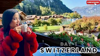 SWISS Day1 Lake lodge hostel REVIEW Bullet train ride Swimming in Lake Brienz COOP food Review [upl. by Bedelia394]