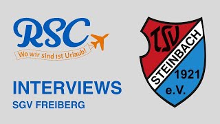 Interviews nach TSV Steinbach Haiger  SGV Freiberg Fußball RSOREISEN [upl. by Oibirot]