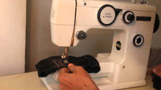 Sewing machine Швейная машина Riccar Exzellenz test джинс [upl. by Whalen362]