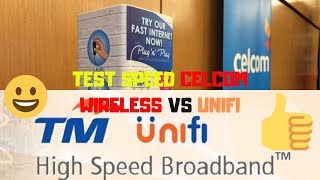 Speedtest Celcom Home Wireless Broadband vs Unifi RM139 30mps [upl. by Nileek578]