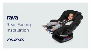 Nuna RAVA I Car Seat I Rear Facing Install [upl. by Josephina]