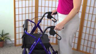 All about the four wheeled walker rollator [upl. by Atsirtal13]