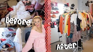 WARDROBE MAKEOVER  DECLUTTER  before amp after [upl. by Ruosnam906]