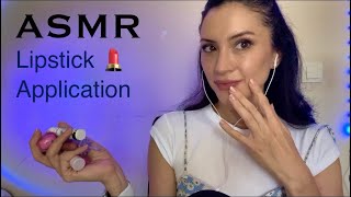 ASMR  LIPSTICK UYGULAMASI  AĞIZ SESLERi💙 TÜRKÇE ASMR [upl. by Sarchet]