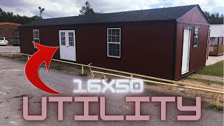 16x50 Utility Derksen Trell Portable Buildings [upl. by Durning]