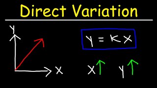 Master writing a direct variation equation given y and x varying directly [upl. by Cohberg]