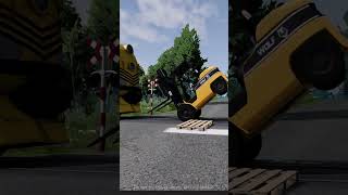 Forklift vs Train Just for fun video  BeamNGdrive [upl. by Akitnahs52]