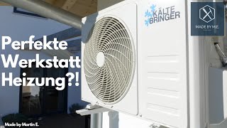 Die beste Werkstattheizung  TOP Preis Leistung  Montage einer Split Klimaanalge  Wärmepumpe [upl. by Gabrielle]