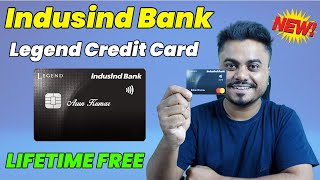 IndusInd Bank Legend Credit Card Lifetime Free  indusind legend credit card unboxing 2024 [upl. by Campagna40]