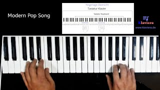 🎹Klaviera  Klavier spielen selber lernen modern Pop Song komplett erklärt🎼 [upl. by Eisak]