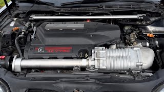 Review Of My Comptech Supercharged Acura Cl With Exhaust amp Sound Clips [upl. by Htrap]