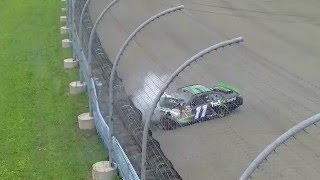 Denny Hamlin HARD Crash 2011 NASCAR Sprint Cup Watkins Glen [upl. by Auhesoj629]