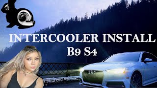 Intercooler Install on Audi B9 2018 S4 journey [upl. by Ratep]