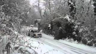 tornante su neve in mini countryman all4mp4 [upl. by Yssep]