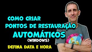 COMO CRIAR PONTOS DE RESTAURAÇÃO AUTOMATICAMENTE NO WINDOWS [upl. by Deonne]