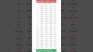 Sanskrit ginti 1 to 100 [upl. by Meade705]