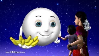 Chandamama Raave  3D Animation Telugu Rhymes for children with lyrics [upl. by Tronna]