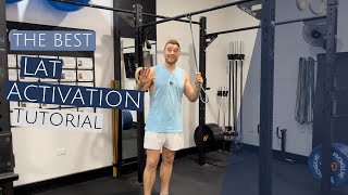 THE BEST Lat Activation  Banded Lat Pulldown Tutorial [upl. by Ayikat]