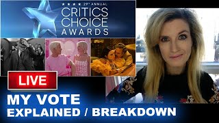 Awards 2024  My Critics Choice Ballot EXPLAINED  BREAKDOWN  Film amp TV [upl. by Arral]