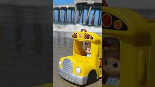 The Wheels on the BEACH BUS 🌴 CoComelon TOYS in Real Life cocomelon shorts [upl. by Dammahum707]