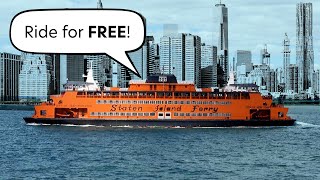 FREE Ferry in New York → How to ride the Staten Island Ferry [upl. by Derfla]